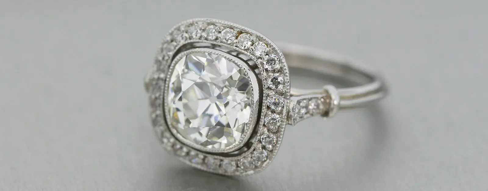 ELIZABETH - 1.80CT ANTIQUE OLD MINE CUT DIAMOND ENGAGEMENT RING — CUSHLA  WHITING