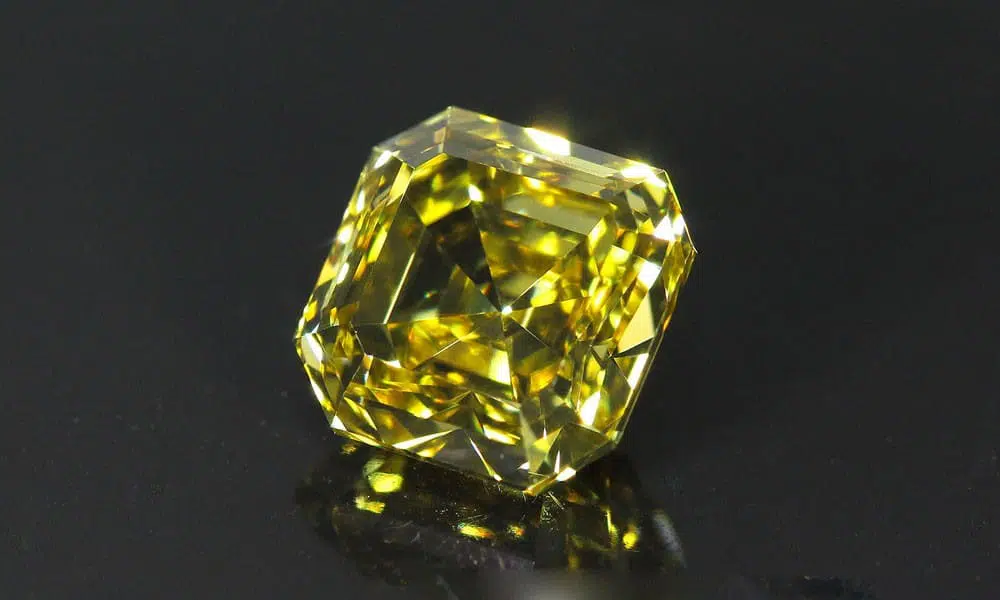 Fancy Deep Yellow Asscher Cut 1.85 carat