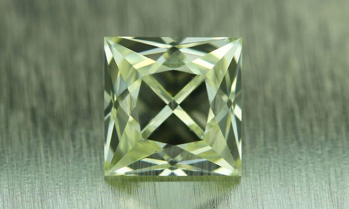 Yellowish French Cut Diamond 0.53 carat