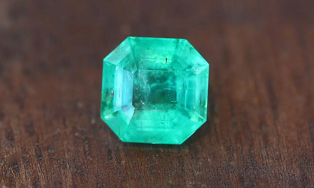 Old Style Asscher Cut 2.04 carat Emerald