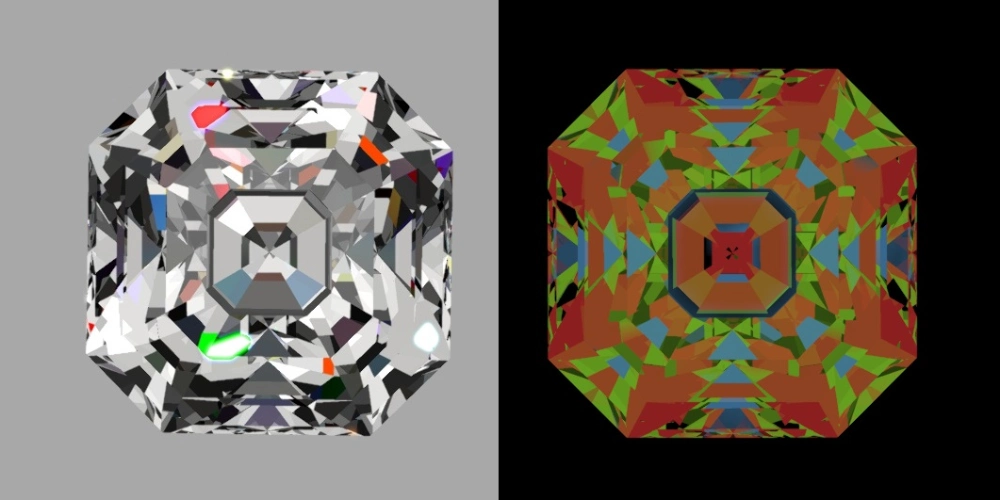 Diamond Cutting Philosophy Painted in Colors