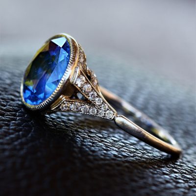 Antique Ceylon Sapphire Ring
