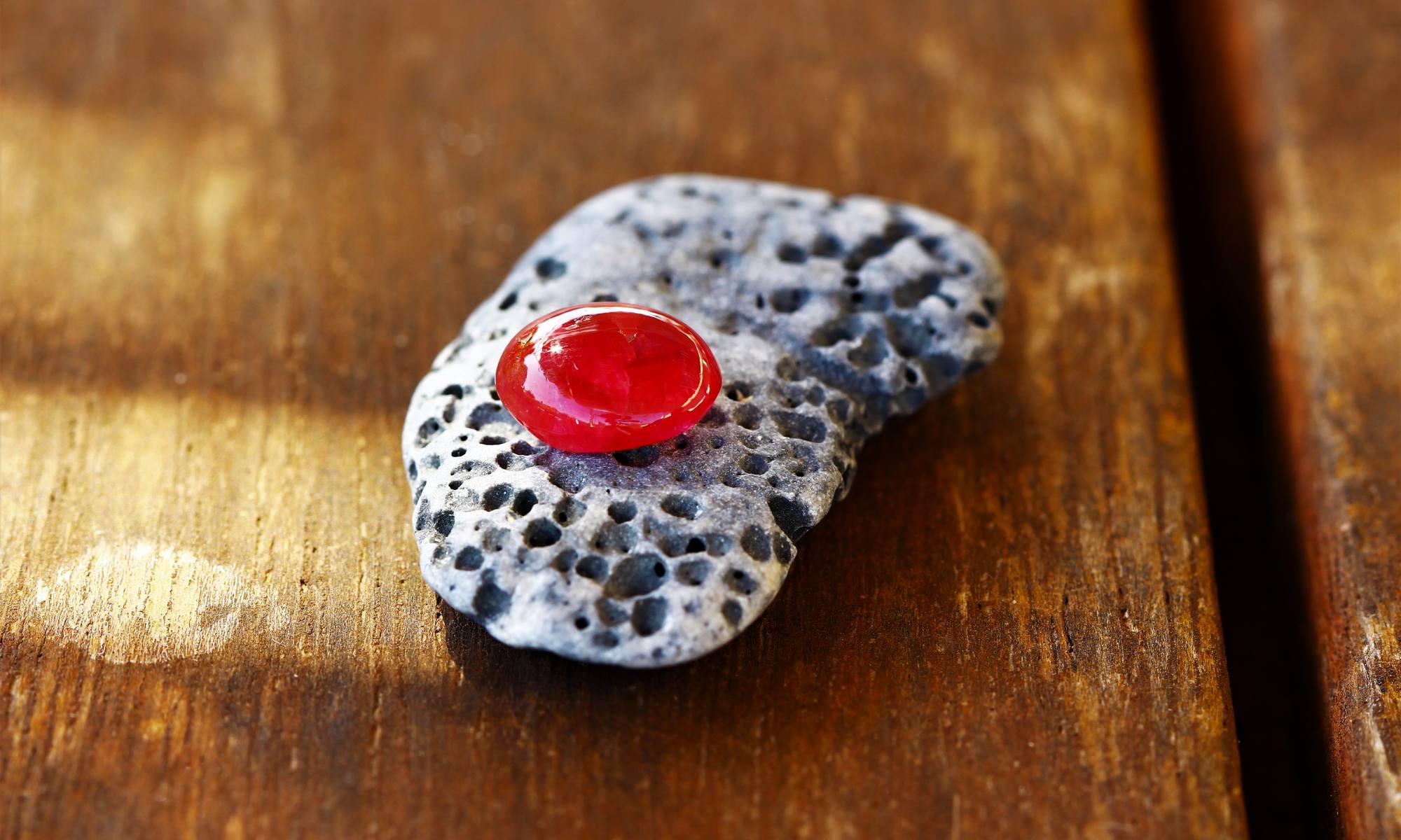 4.36 carat Antique Burmese Ruby Bead